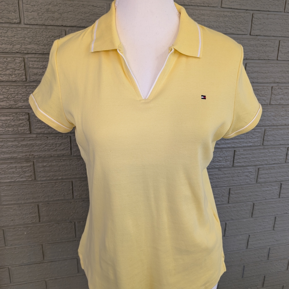 Tommy Hilfiger Women's Yellow Polo Shirt